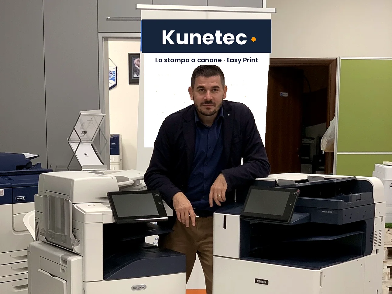 Il team Kunetec al lavoro da un cliente
