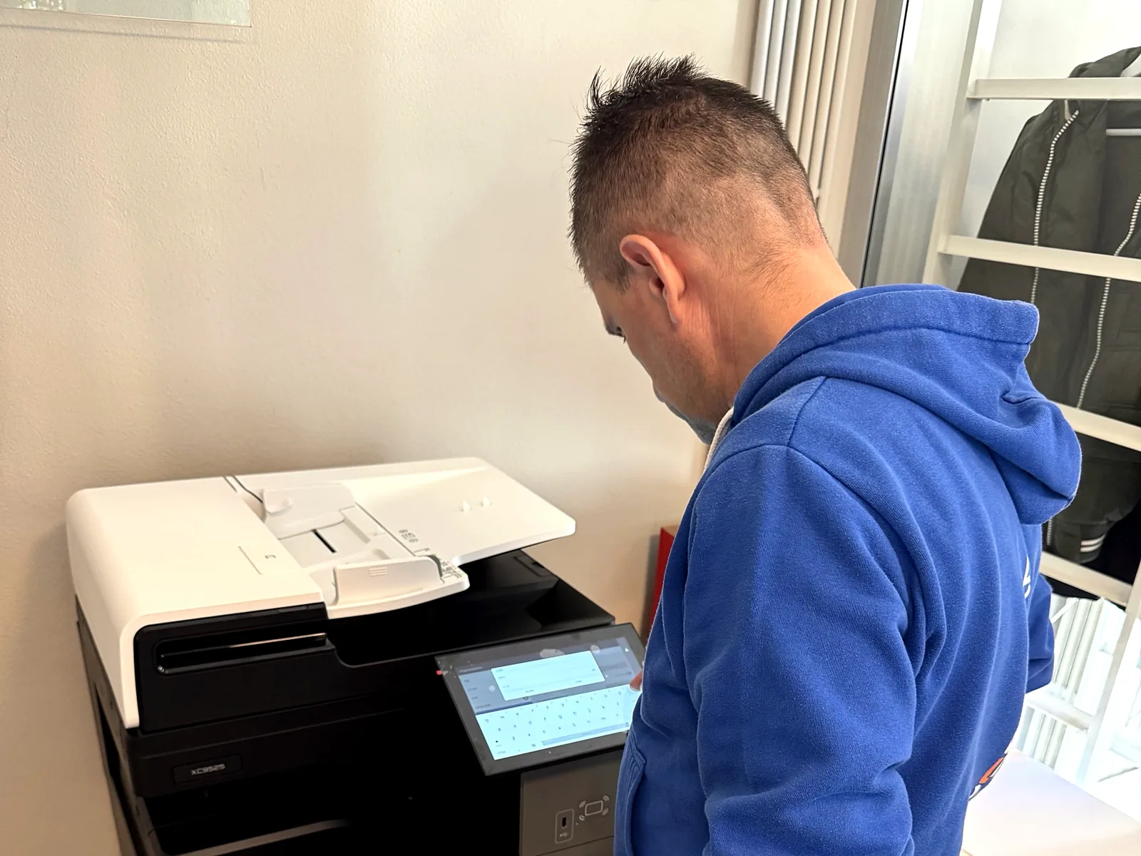 Il team Kunetec al lavoro da un cliente